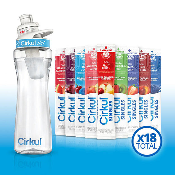 22oz. Plastic Bottle & LifeSip® Fruit Punch T3